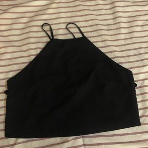 Black crop top